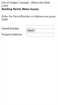 Mobile Screenshot of permit.cityofgolden.net