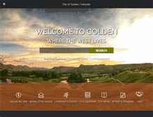 Tablet Screenshot of cityofgolden.net